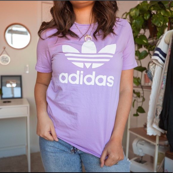 adidas Tops - Purple Adidas Tee